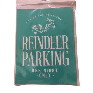 NWT Chalk Couture 8.5 x 11 " Reindeer Parking"‎ Transfer
